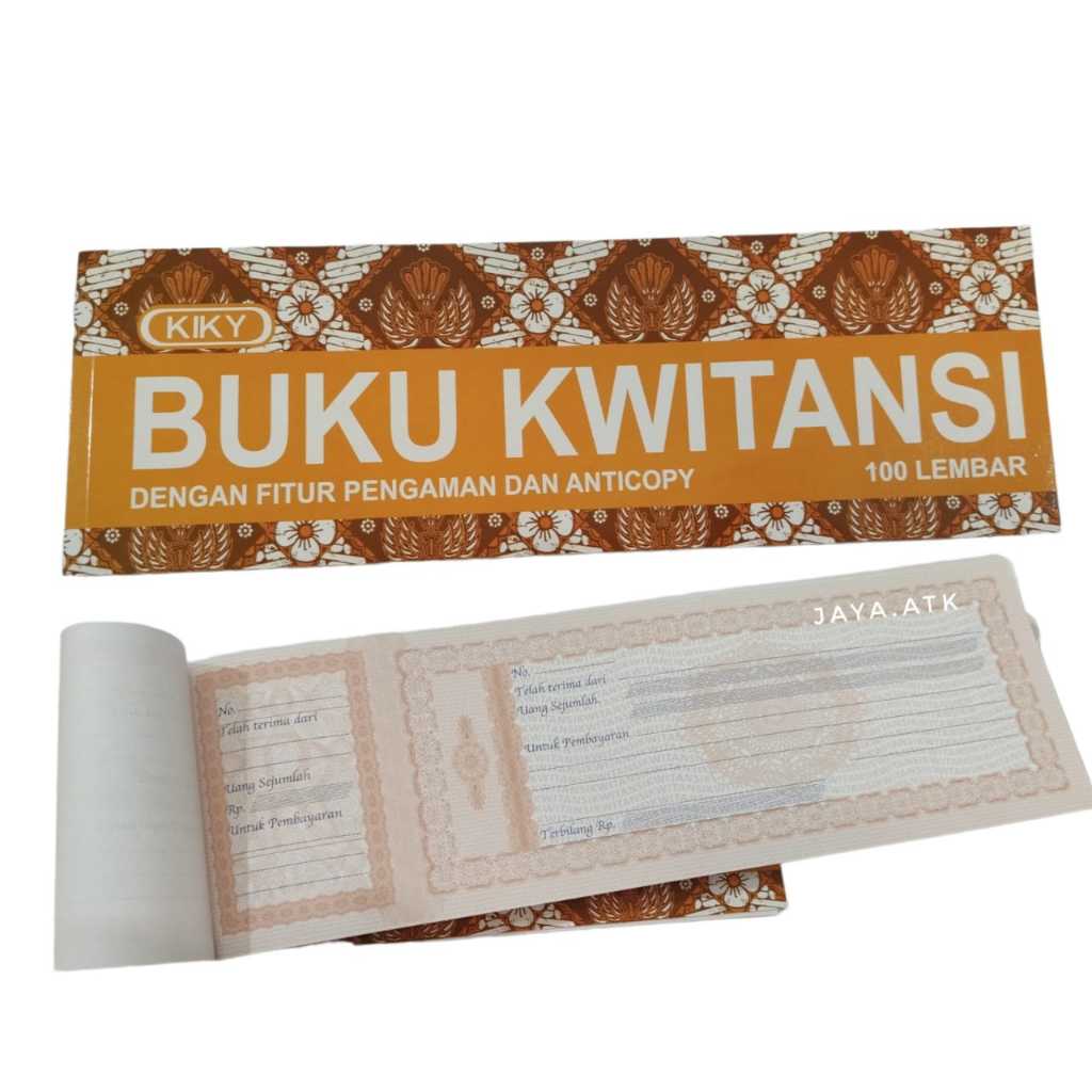 

BUKU KWITANSI BESAR KIKY 100 LBR ANTICOPY KUITANSI JUMBO 29X9,5 CM