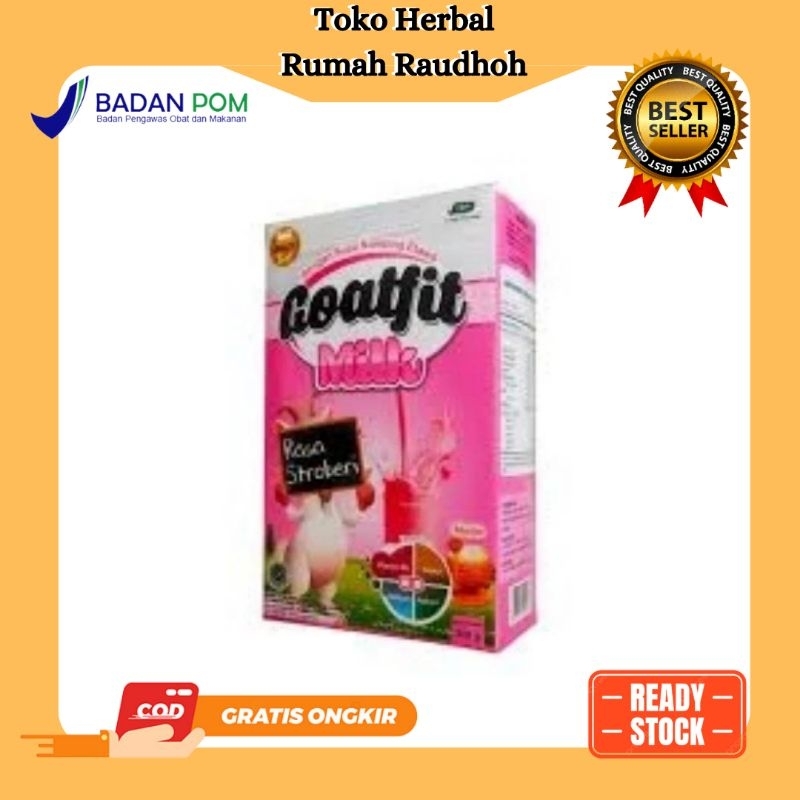 

SUSU KAMBING GOATFIT RASA STRAWBERRY BUBUK 200gr - SUSU KAMBING PLUS ROYAL JELLY