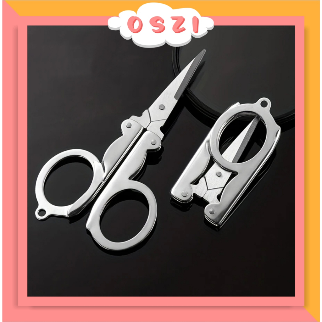 

❄ OSZI ❄ Gunting Kecil Lipat / Gunting Saku Mini Stainless / Folding Scissors Hero Trip S098