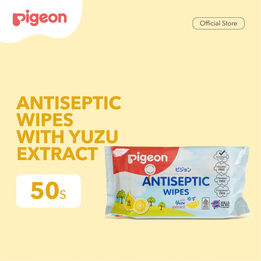 Pigeon Wipes Antiseptic Yuzu/ Tisu Basah bayi - Tisu FoodGrade
