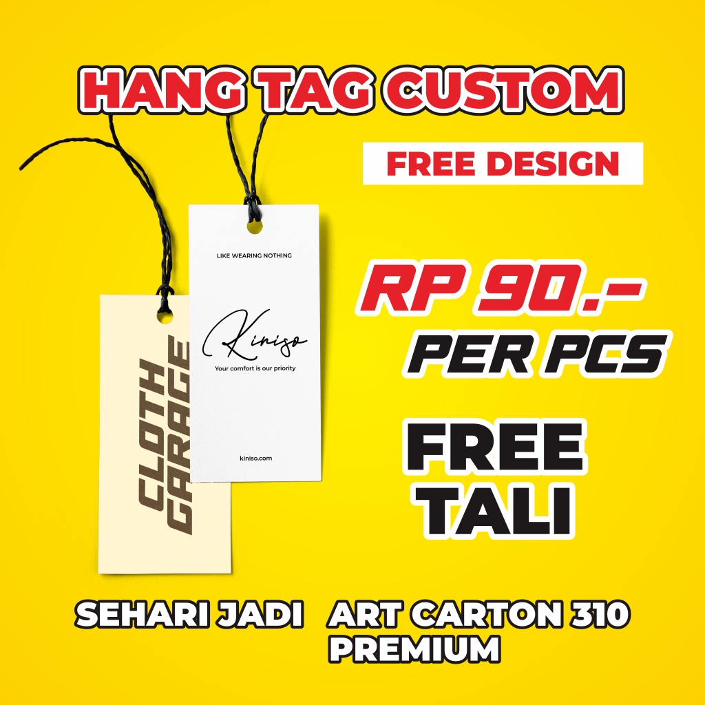 

HANG TAG MURAH TEBAL FREE TALI