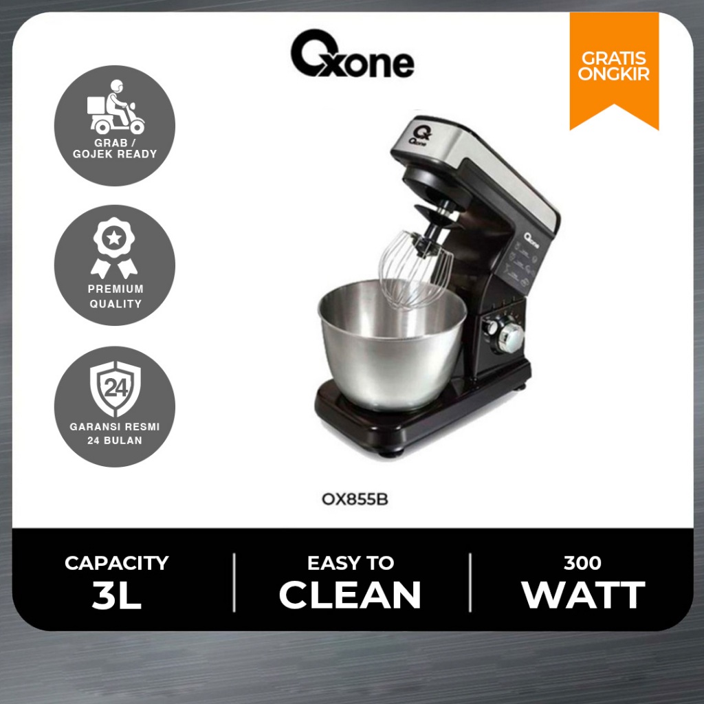 Oxone OX855 Stand Mixer 4 L Stainless Steel