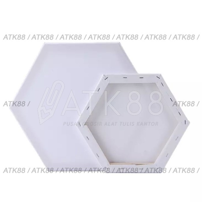 

Kanvas Lukis Segienam 30 x 30 cm/Canvas Board Hexagon 30x30 cm