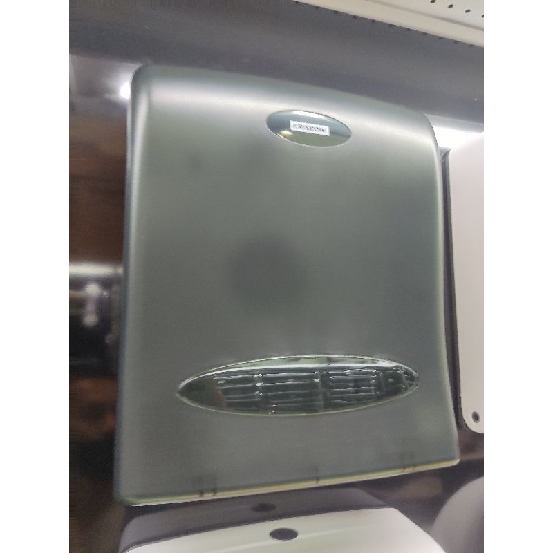 Krisbow tempat tisu dinding toilet/hotel/tissue dispenser fold grey