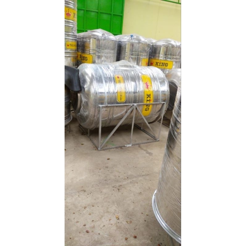 Tangki Air/ Toren/ Tandon / Tedmon Merk King Stainless Horizontal