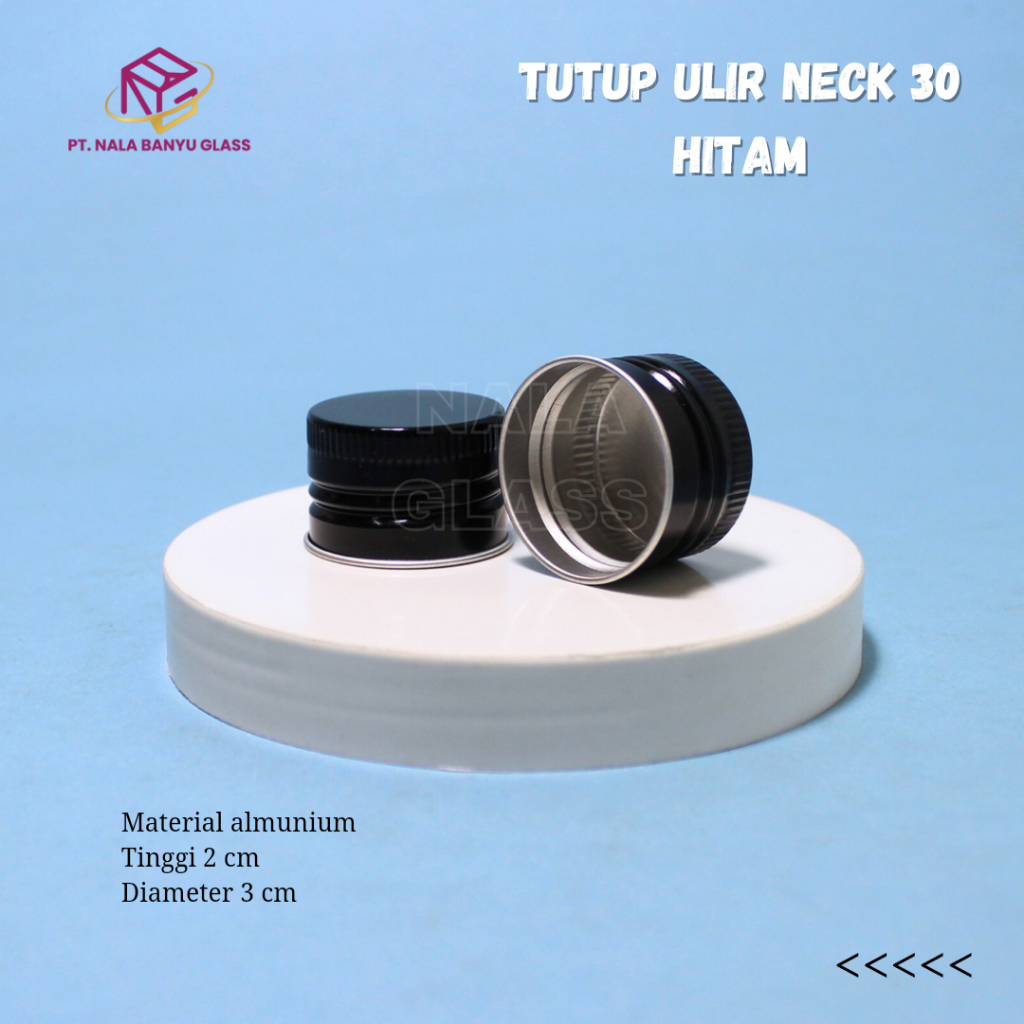 tutup botol ulir neck 30 almunium