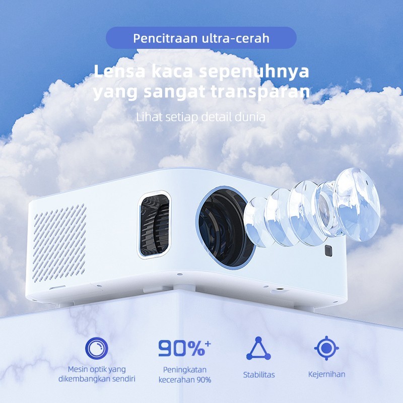 Android proyektor M96 T9 android 9 4K With WiFi Bluetooth