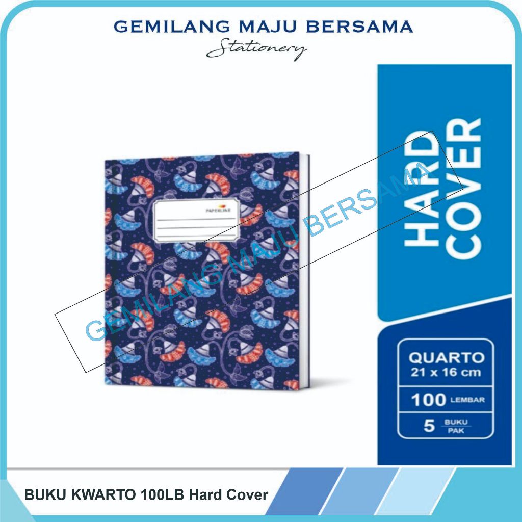 

Buku Kwarto 100lb Paperline Hard Cover