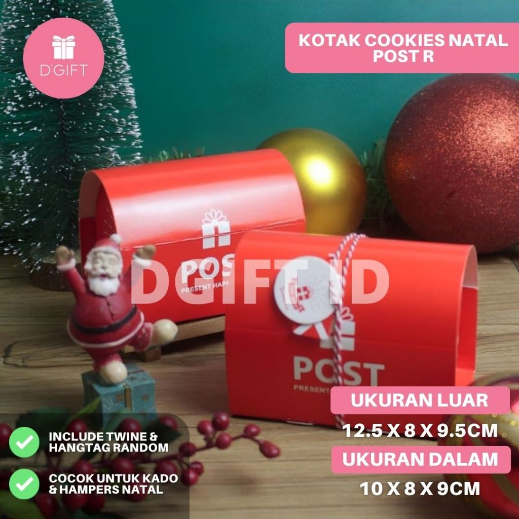 

POST R | Christmas Hampers Gift Box Mini Natal Kotak Permen Candy Box Natal