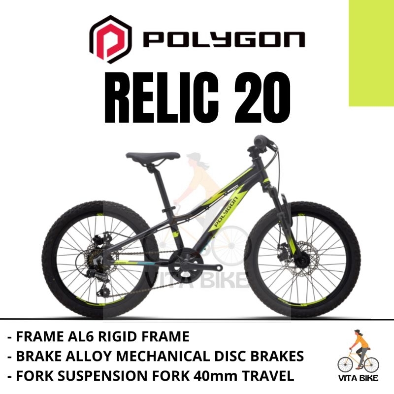 Sepeda Anak MTB Polygon Relic 20 inch ORIGINAL NEW