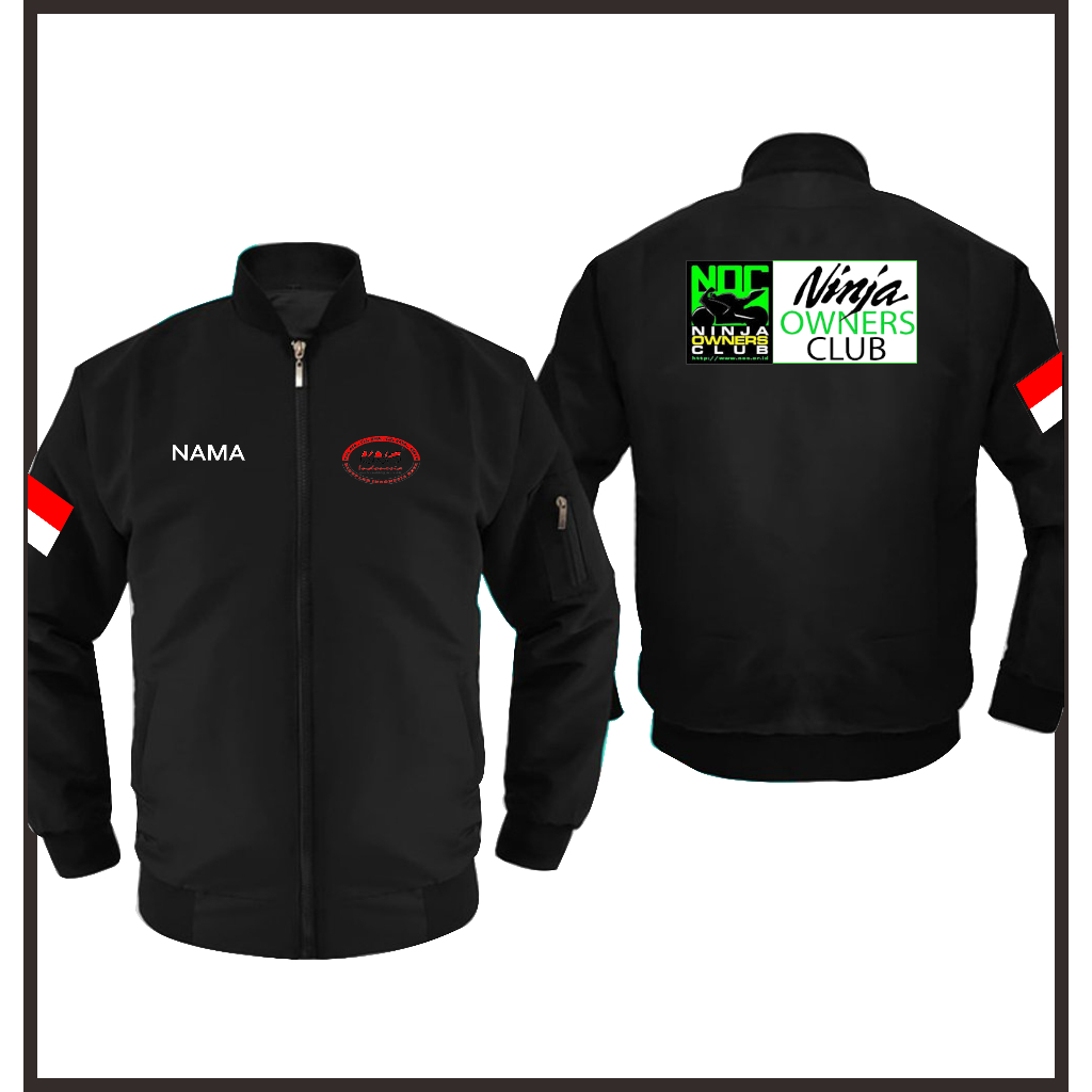 Jaket Bomber Pria Original Motor Ninja Bisa custom | Jacket NIco | Jacket KNC