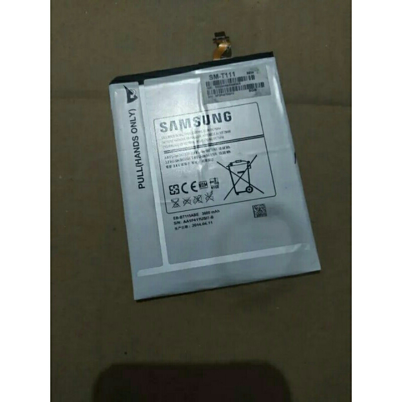 batre tablet Samsung tab 3 lite SM-T111 ori cabutan normal udah tested