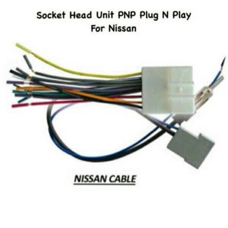 Soket audio Nissan - soket tape mobil nissan - soket audio pnp nissan