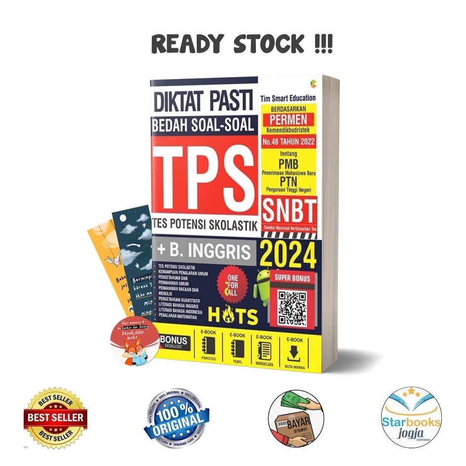 Buku Diktat Pasti Bedah Soal-Soal TPS SNBT 2024 - (C-Klik Media) - Motivasi