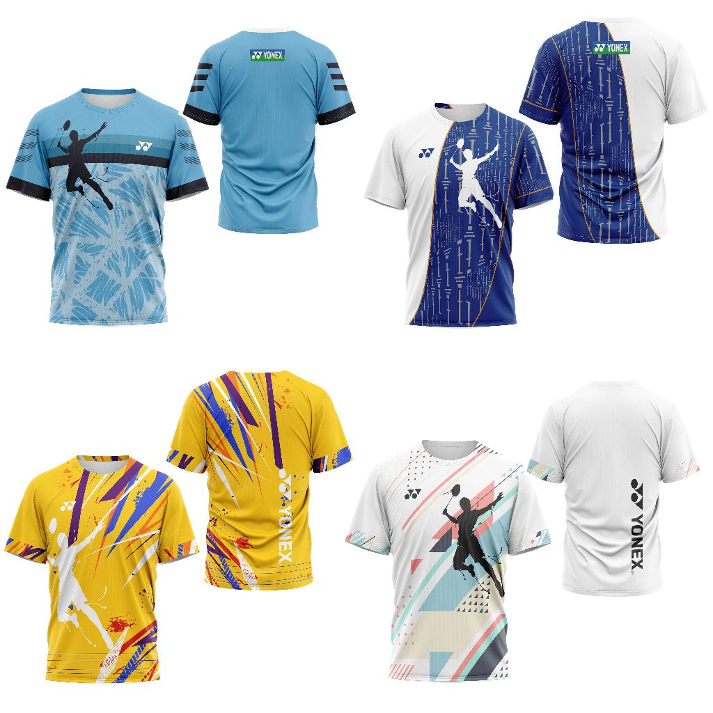 Baju Jersey Badminton Pria Custom Fullprint Kaos Jersey Badminton Pria FREE NAMA