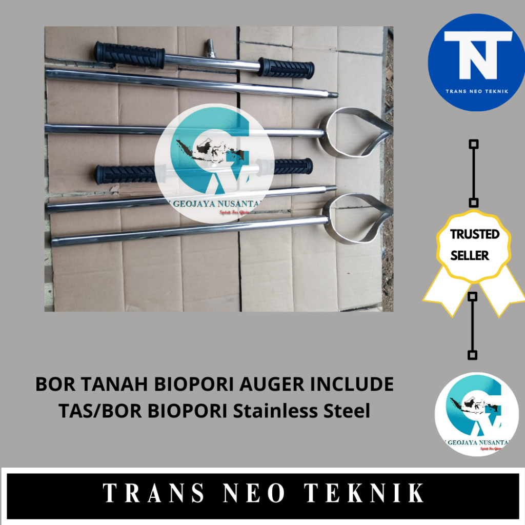 BOR TANAH BIOPORI AUGER INCLUDE TAS/ BOR BIOPORI Stainless Steel