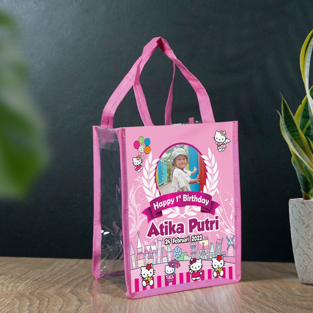 

Tas Jinjing Mika List / Tas Ultah /Tas Ulang Tahun / Custom Nama