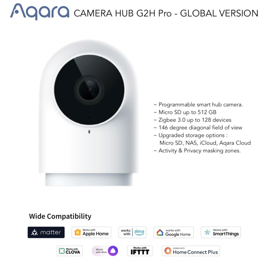 CCTV Aqara G2H-Pro Smart camera hub Image recognition versi Global