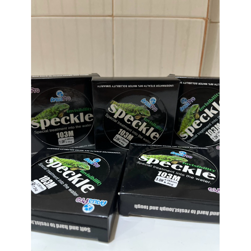 senar pancing speckle invisible 103m