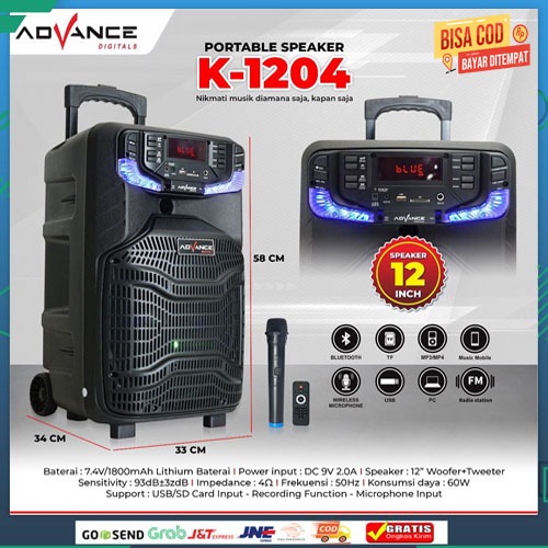 Speaker Portable Advance Meeting Trolley K-1204 terlaris