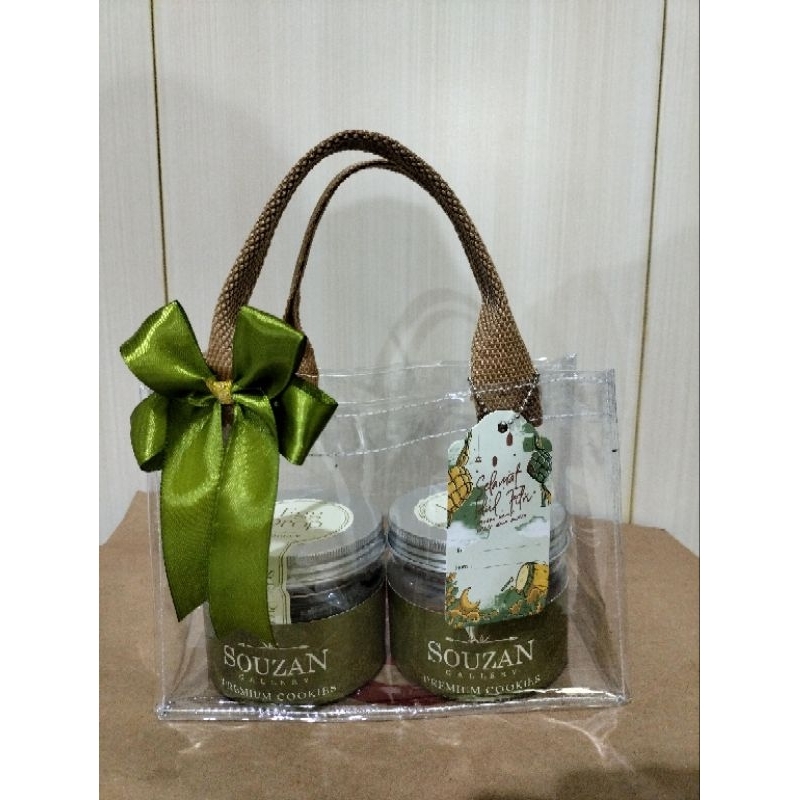 Goodie bag tas mika wadah hampers kue kering Idul Fitri