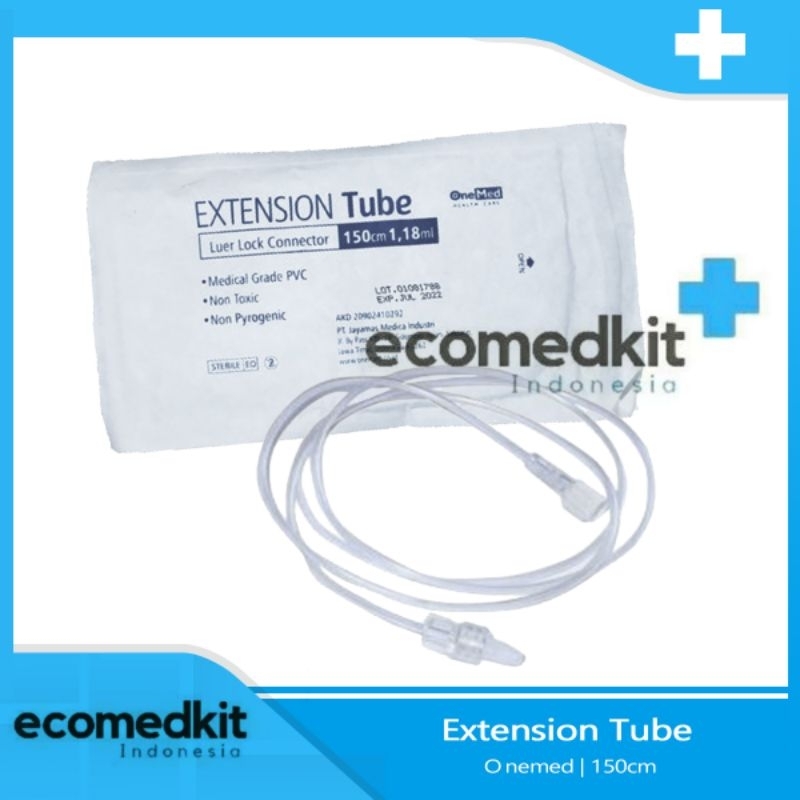 Extension Tube 150cm Luer Lock Connector OneMed