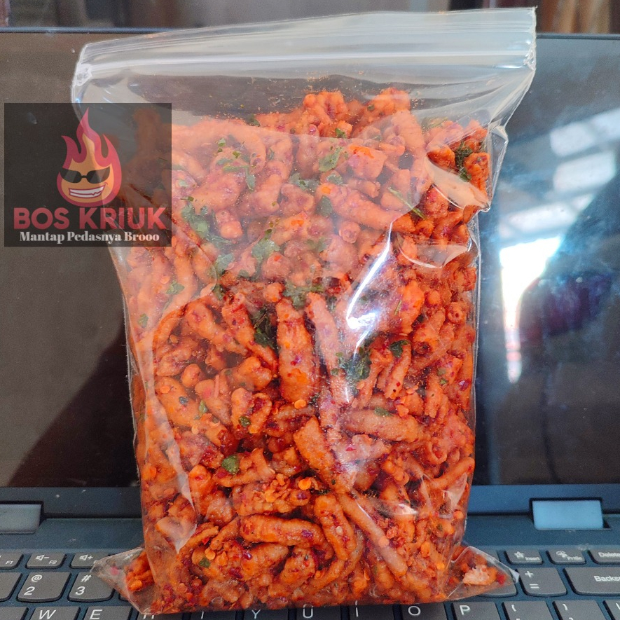 

Nafariz724 Usus Krispi Bos Kriuk / Kripik Usus 500 Gram / 500Gram Usus Crispy Bumbu Pedas Daun Jeruk