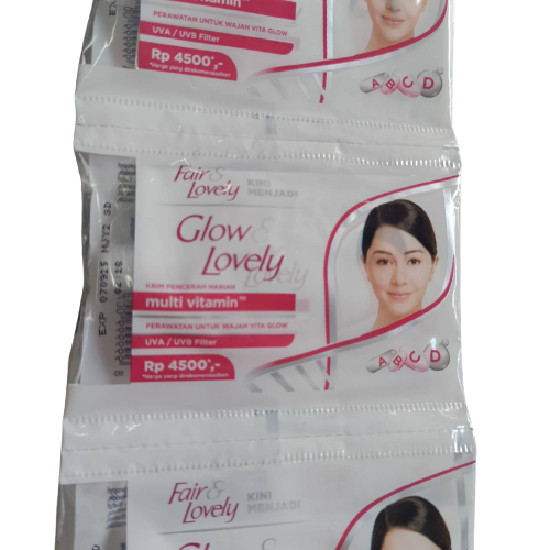 Fair & Lovely Cream Krim Bedak 9gr Sachet Renceng Renteng isi 12 Pcs