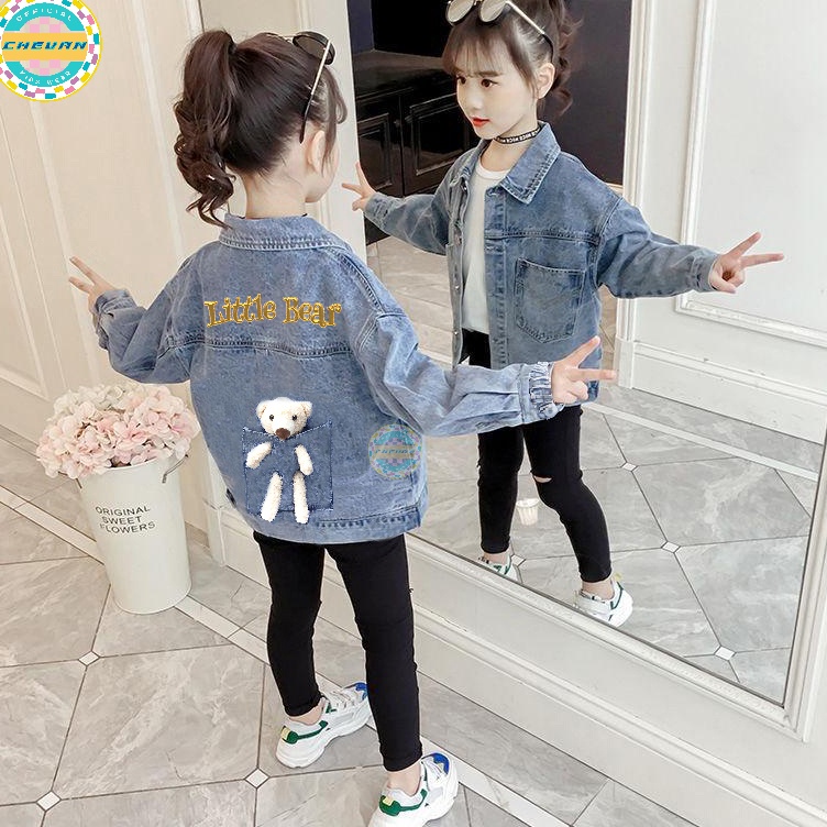 Jaket jeans anak perempuan usia 2-9 tahun / jaket levis anak cewek [ART.  C6L7]