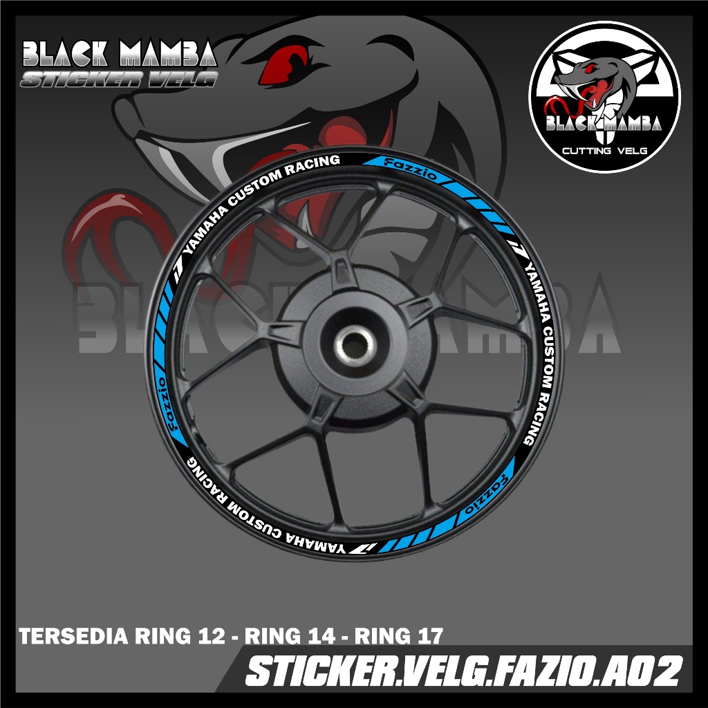 STICKER VELG FAZZIO- STIKER LIS LIST VARIASI BAN/VELG YAMAHA FAZZIO A02