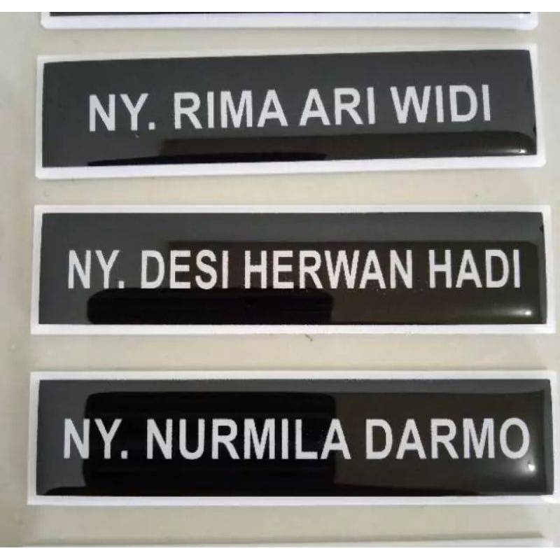 Name tag / Nama Dada Khusus Bhayangkari TNI-POLRI