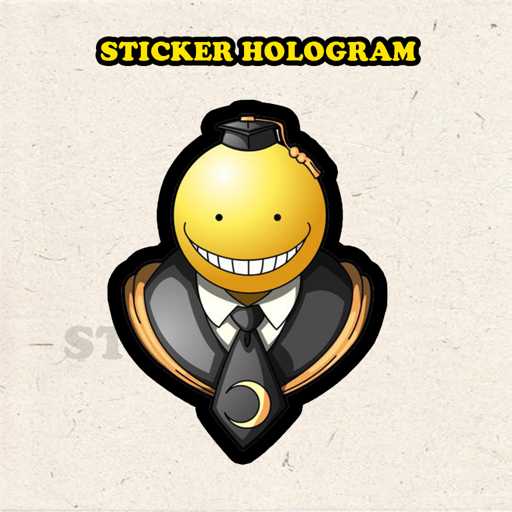 

Stiker Hologram Koro sensei ukuran 8 cm