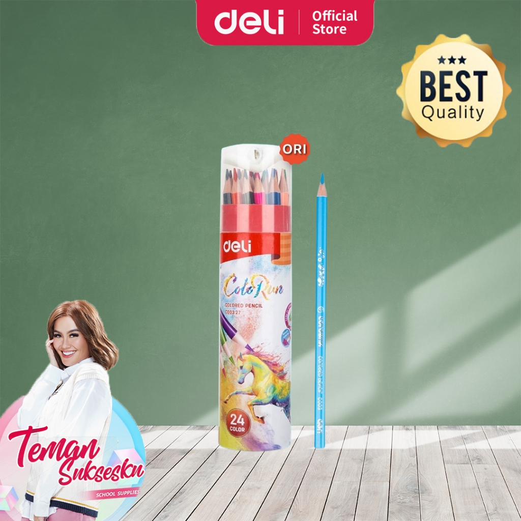 

Deli Pensil Warna isi 12dan24 Warna EC00307-EC00327