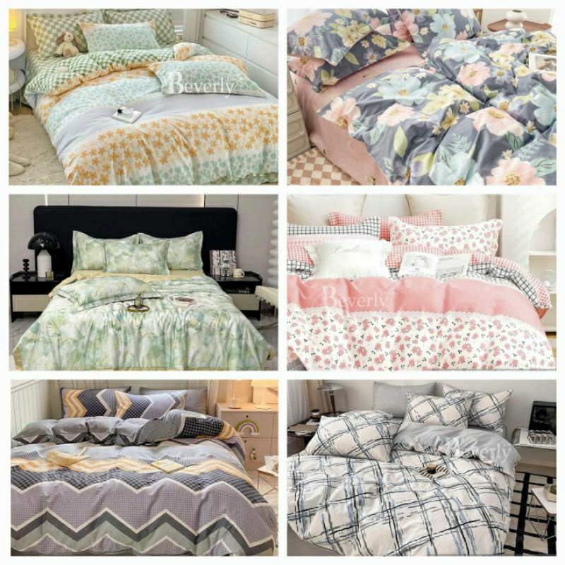 Kain bahan sprei merk Beverly