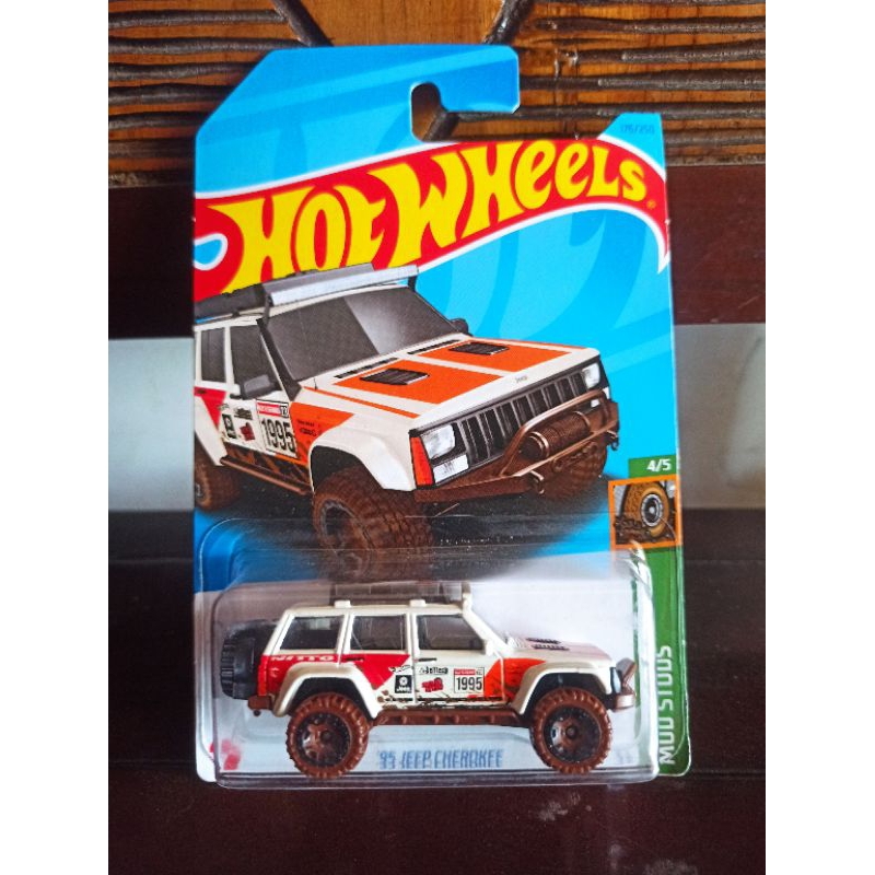 Hot Wheels  '95 Jeep Cherokee THR (Treasure Hunt Reguler) - Mainan Mobil Balap