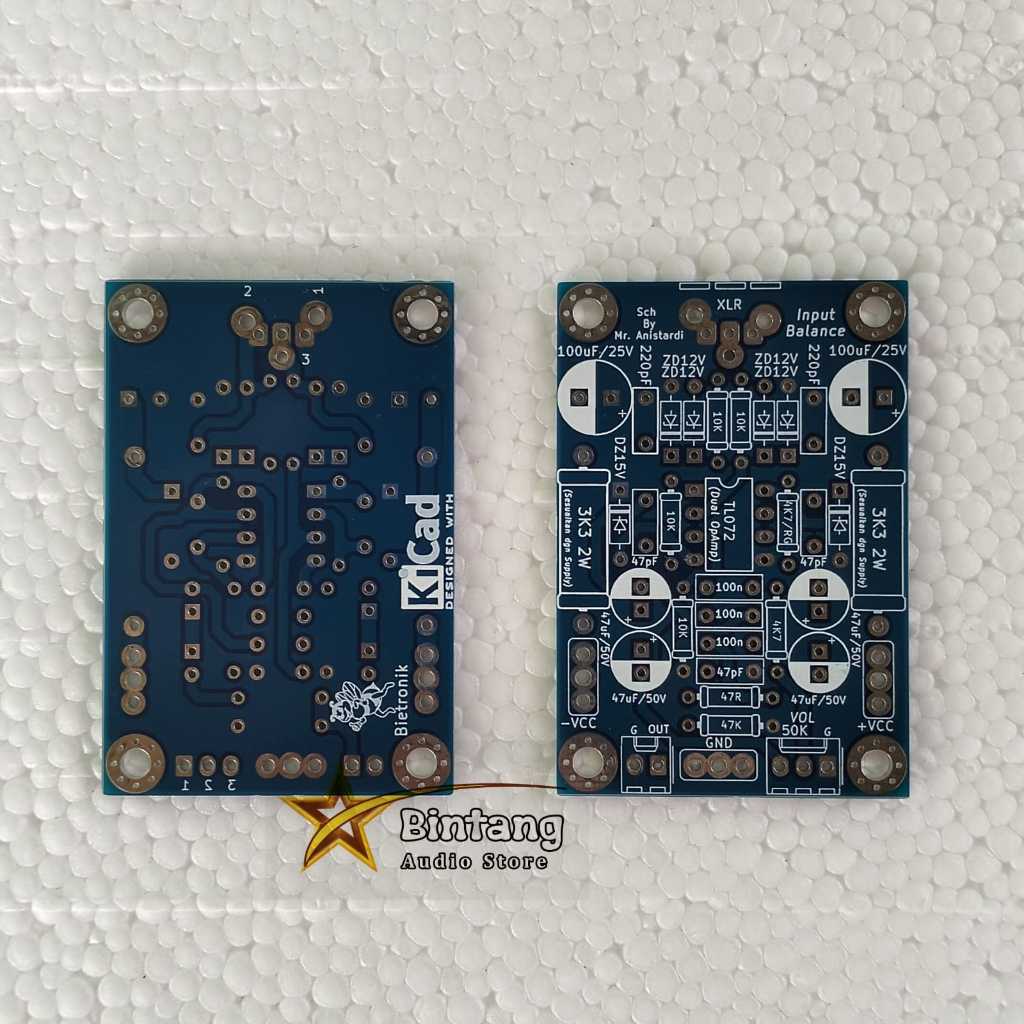 PCB Input Balance Mono Dobel Layer FR4 Fiber