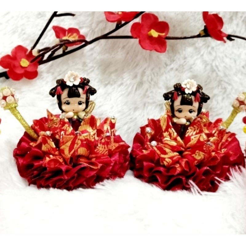 Jepit rambut imlek CNY pita imlek sincia pita rambut anak