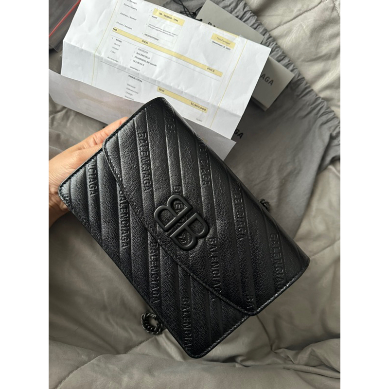 balenciaga WOC BB all black