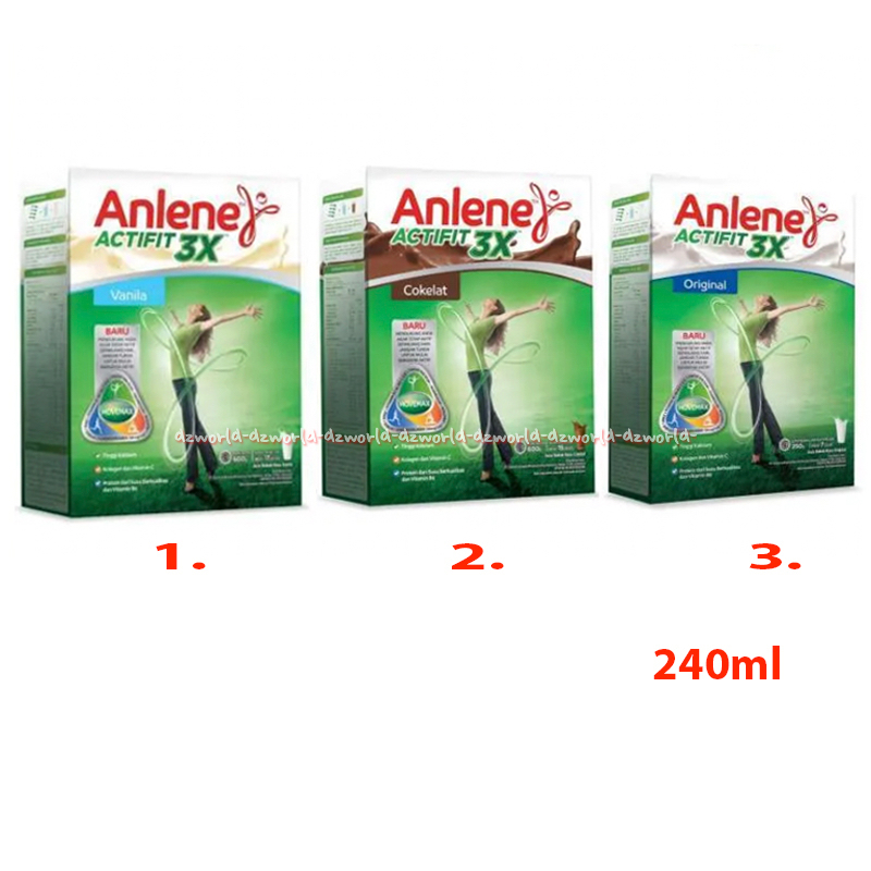 

Anlene Actifit 240gr Original Coklat Susu Anline Susu Tinggi Kalsium Untuk Usia 19-50tahun Anlen Aktifit Rasa Plain Cokelat