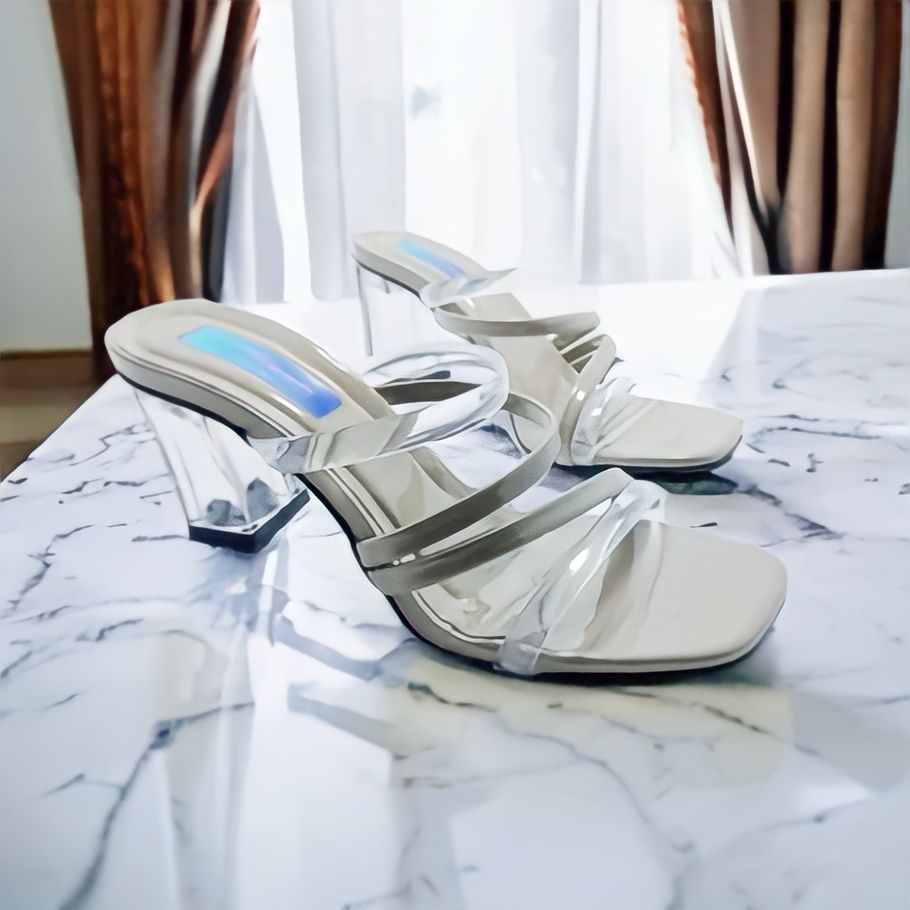 Sndal Heels Jepit Ikat Hak 5 cm / Sendal Wanita Jepit kekinian model gradiator