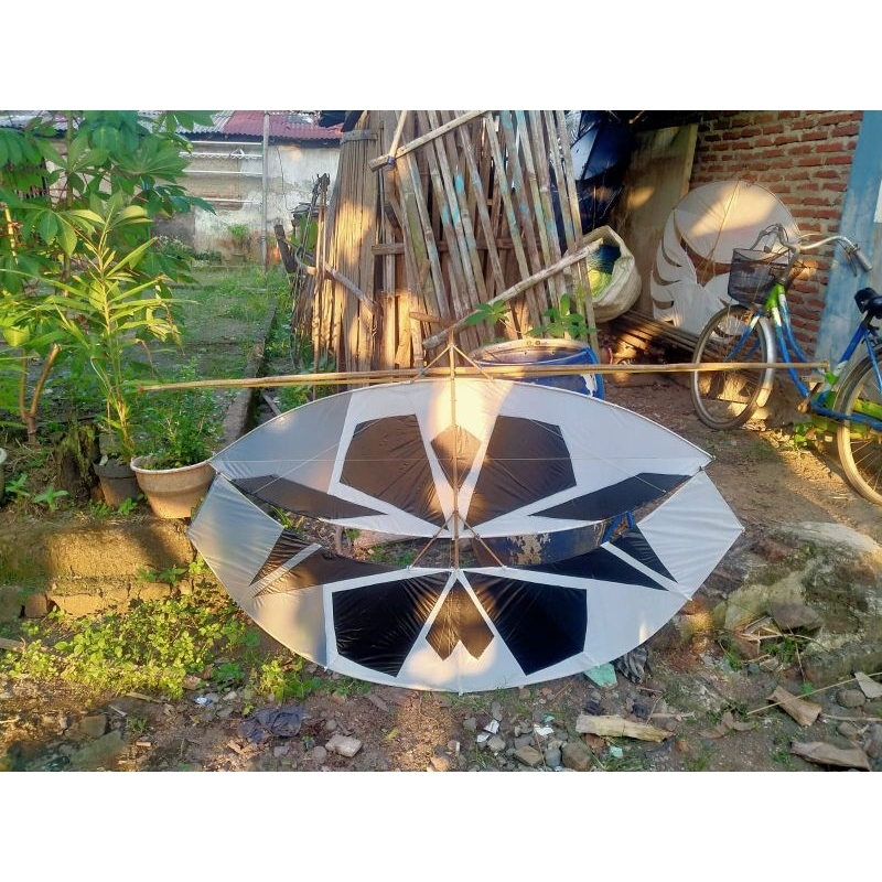 gapangan pegon ceper 1meter/arku gapangan pegon fiber layang layang merakit sendiiri!!