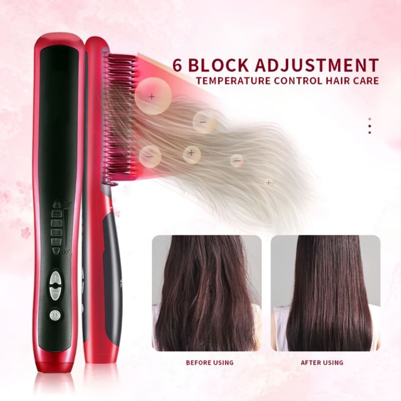 SISIR CATOKAN NOVA ASL-908 Sisir Salon Elektrik Sisir Pelurus Rambut Sisir Colokan