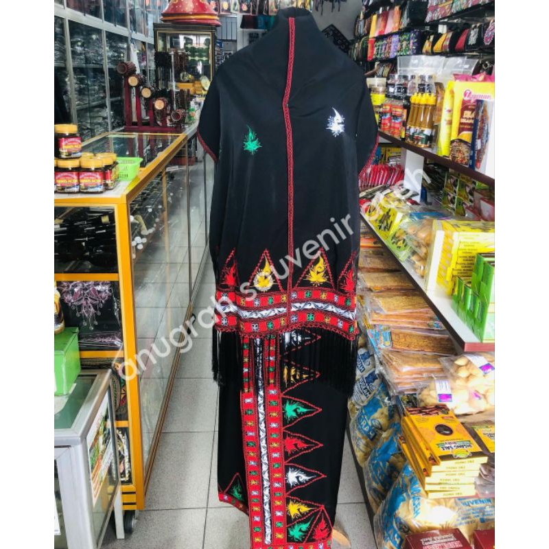 Kain bordiran khas Aceh motif pucuk rebung Gayo / kain khas Gayo bordiran motif pucuk rebung