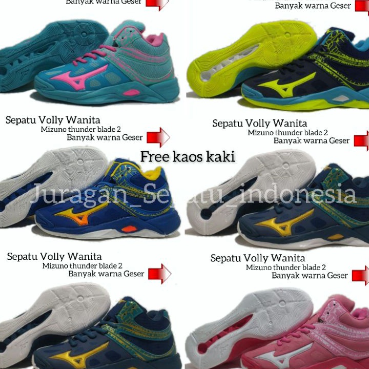Star Seller Sepatu Volly Wanita Mizuno Thunder Blade 2 Sepatu Volly Mizuno Thunder Blade 3.