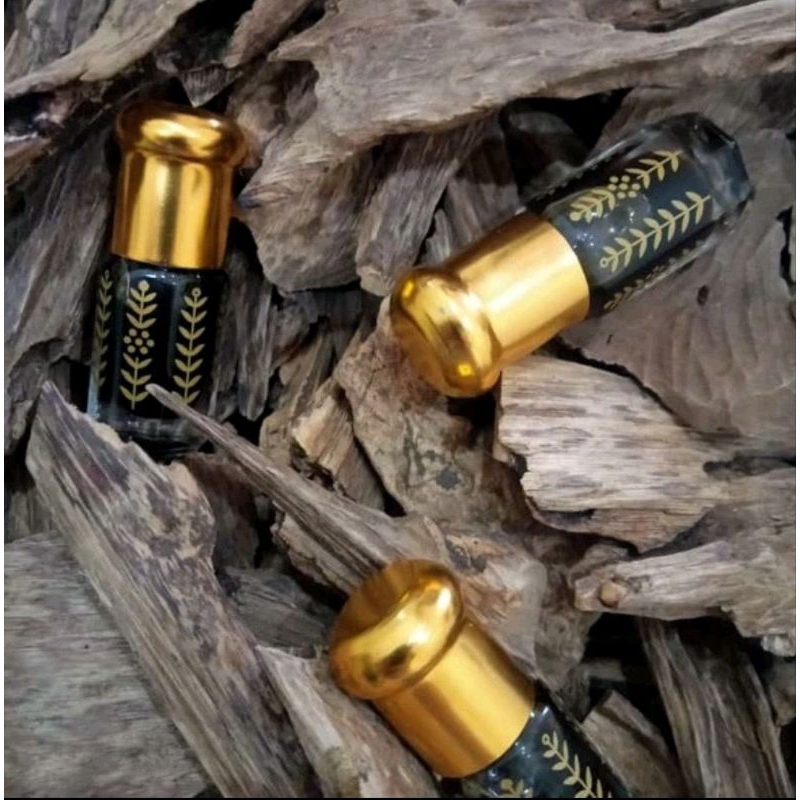 Minyak Gahru Gaharu Original Sulingan Malinau size 3,6 dan 12ml Bonus Box Botol Gahru