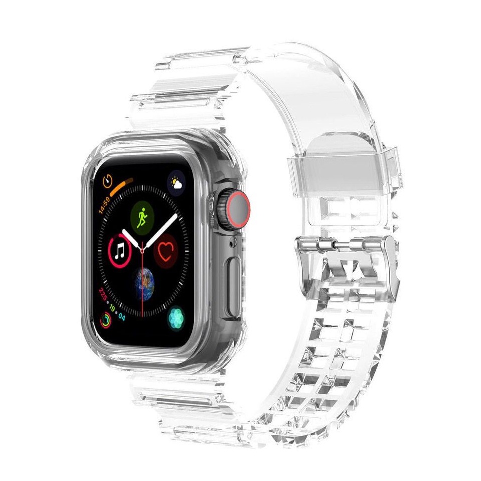 Murah [COD] Tali Strap Transparan Bening Smartwatch T500 T55 T500 Plus Iwatch