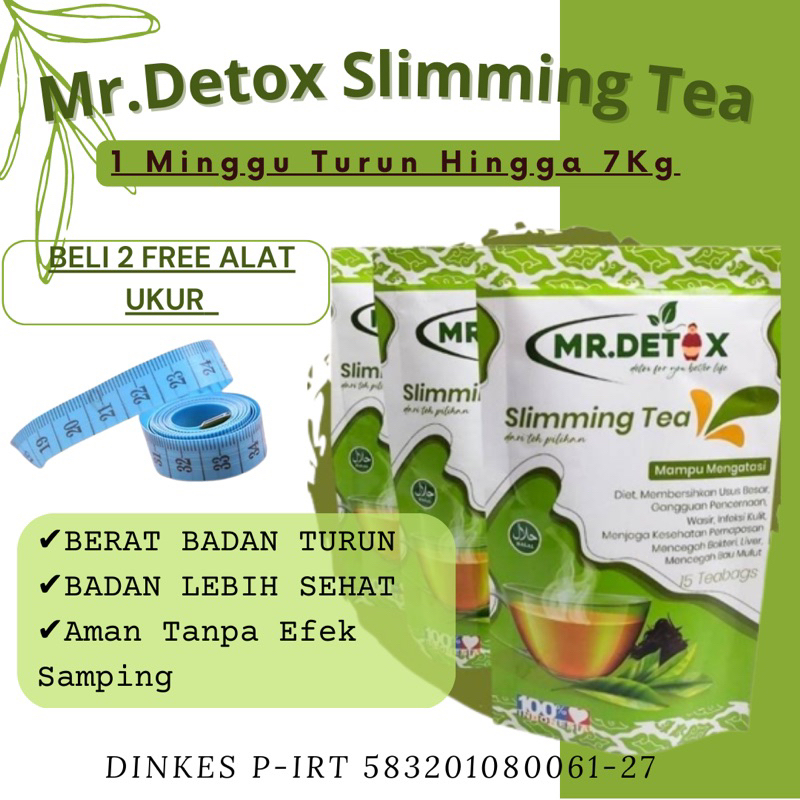 Mr Detox Sliming Tea / Teh Pelangsing Alami / Teh Detox / Tea Pelangsing Alami / Teh Herbal / Teh Un