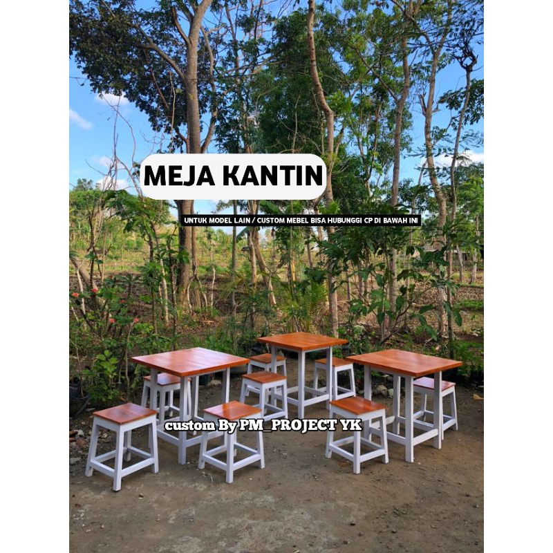 meja warung meja makan meja kantin,meja sekolah ,meja warung makan