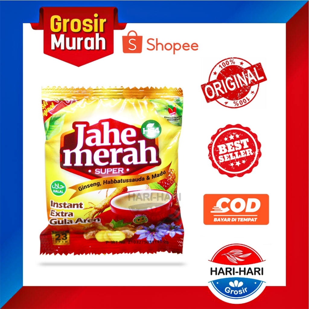 

Jahe Merah Super H64 Minuman Herbal Penghangat Tubuh Plus Gula Aren Dan Habbatussauda