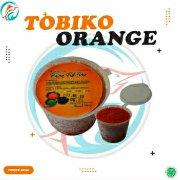 

TOBIKO ORANGE 100 GRAM|| KEMASAN 100GR EKONOMIS || HALAL MURAH